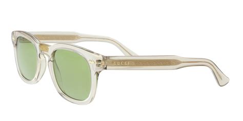 golden gucci glasses|Gucci clear and gold glasses.